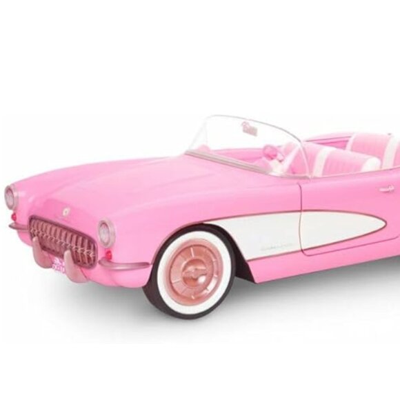 Barbie The Movie Collectible Car, Pink Corvette Convertible New in Box - Picture 5 of 12